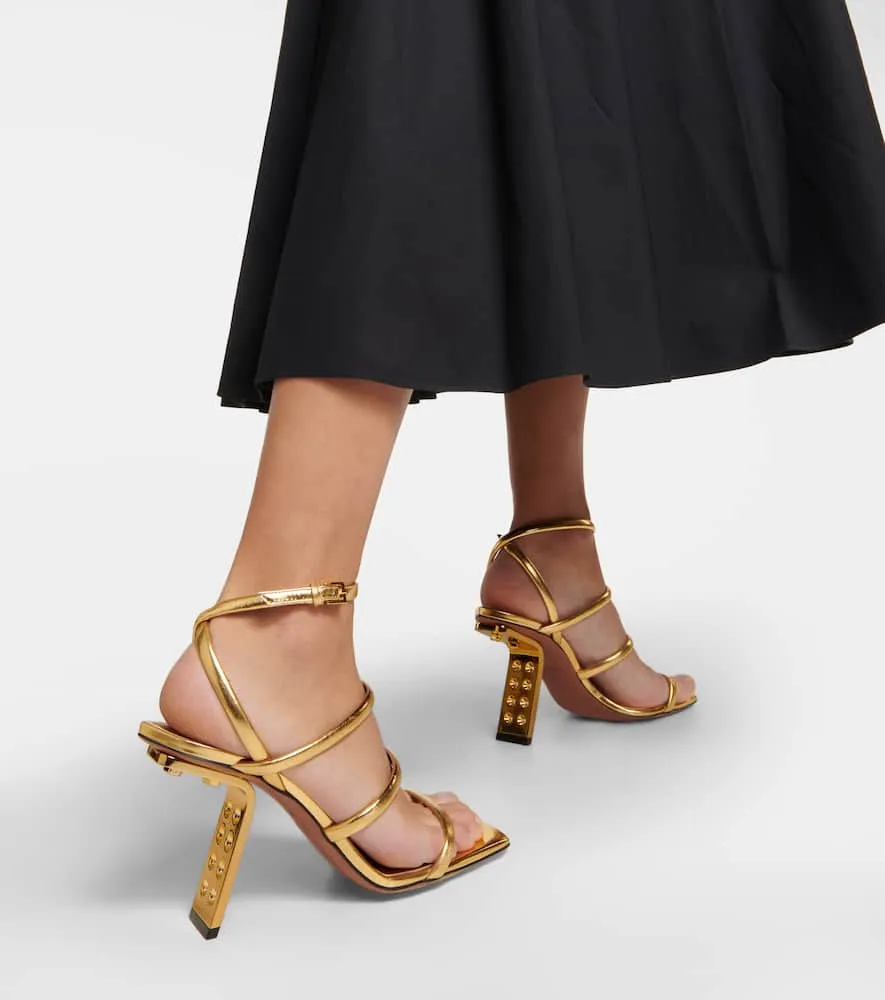 Alaia Perfo leather sandals