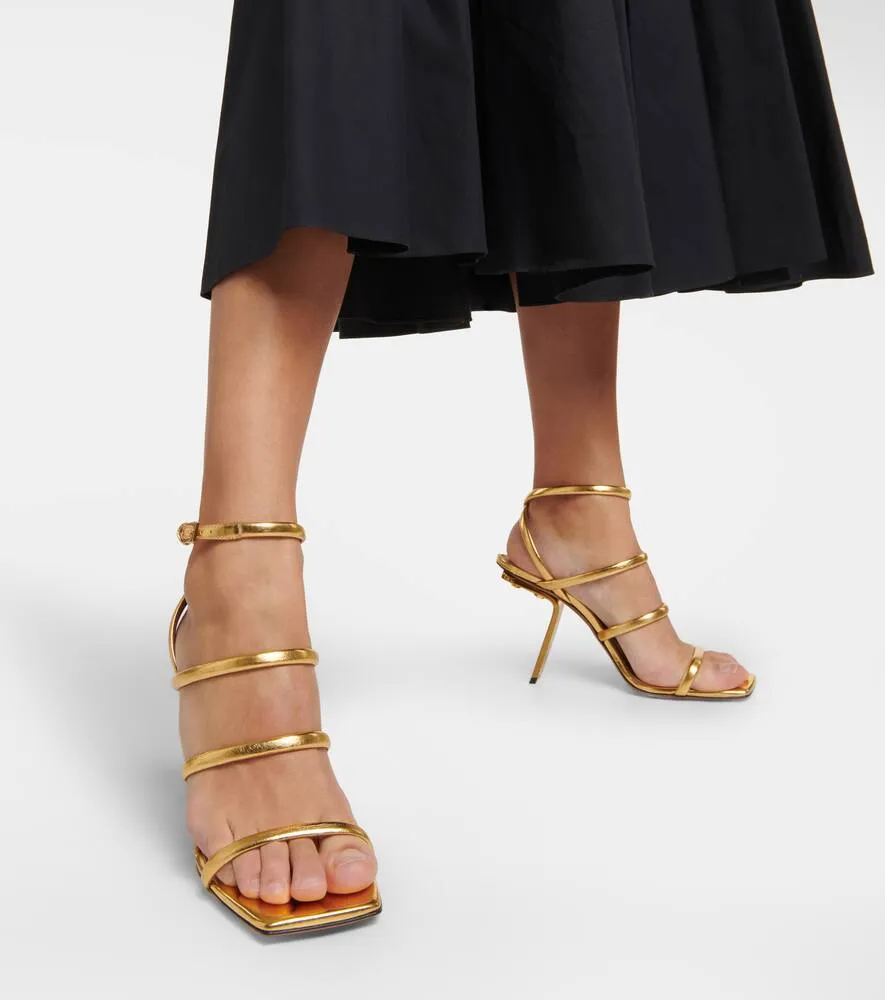 Alaia Perfo leather sandals