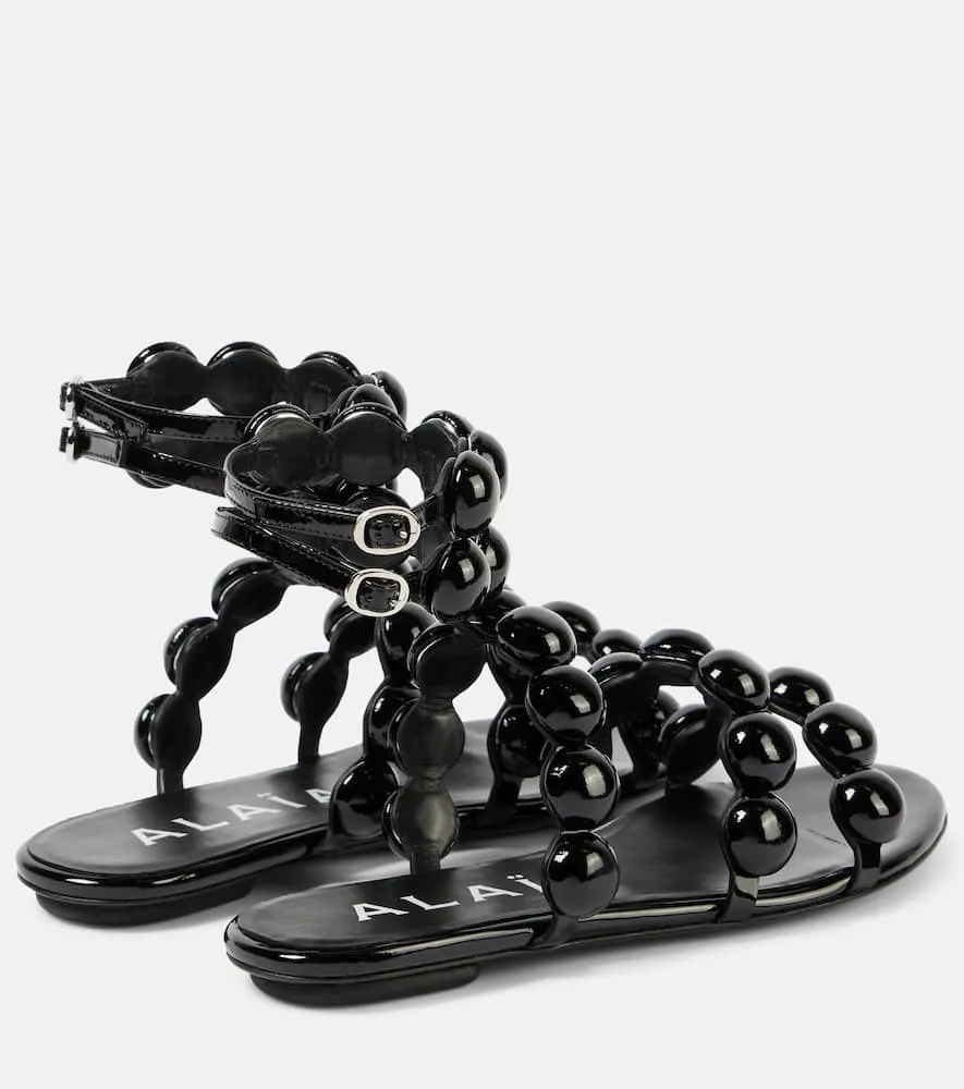 Alaia Sphere leather sandals
