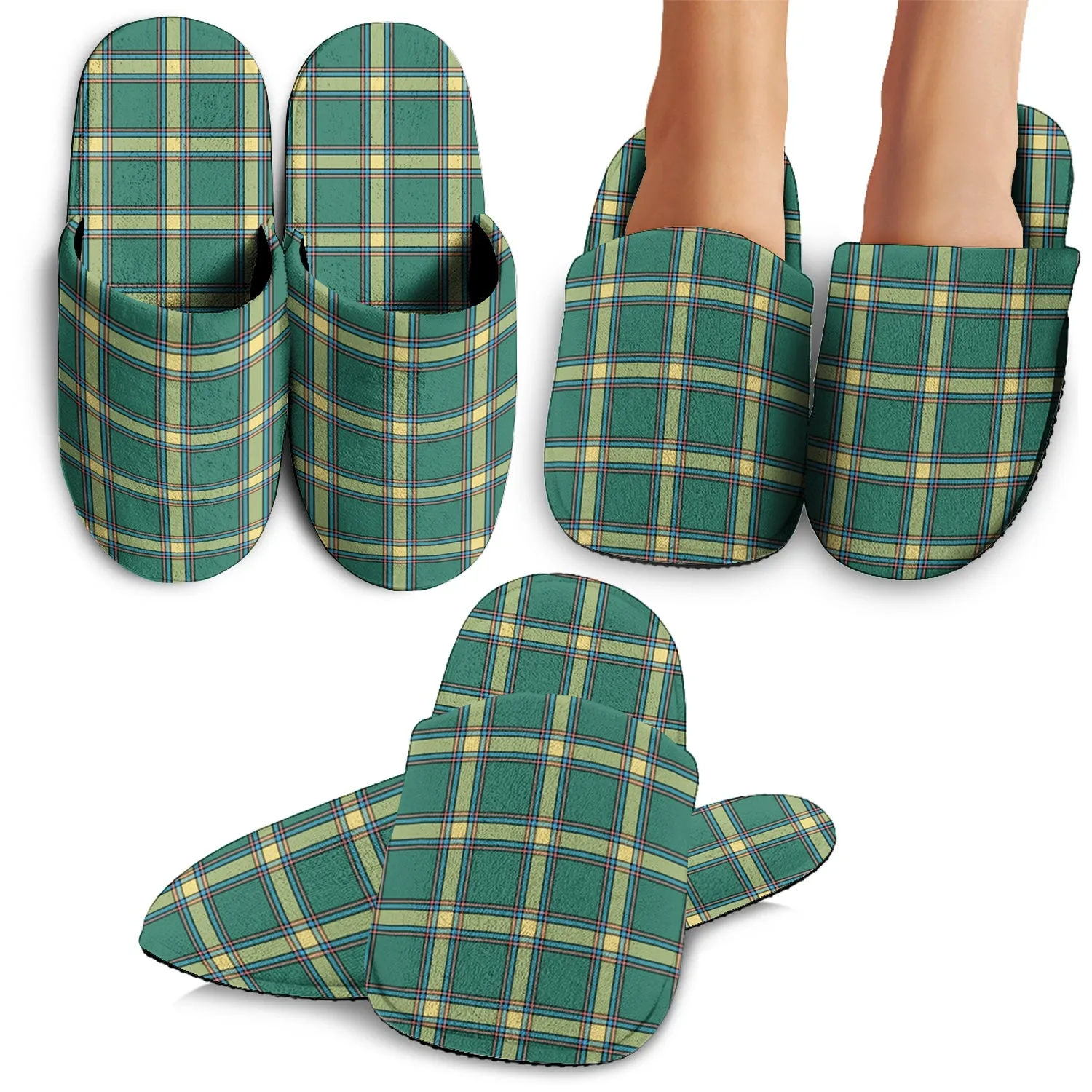 Alberta Province Canada Tartan Home Slippers