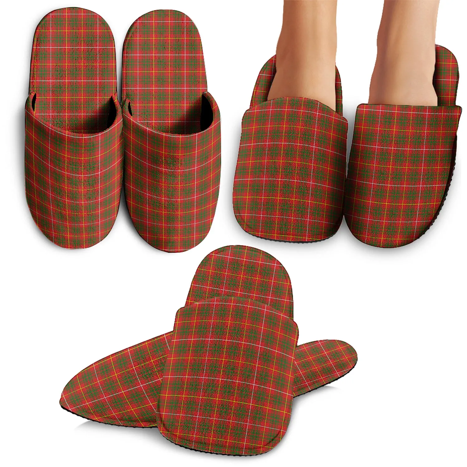 Bruce County Canada Tartan Home Slippers
