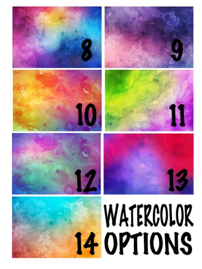 CUSTOM Soccer Slides / Sandals - WATERCOLOR - ADD your Name, Number, or Team Name