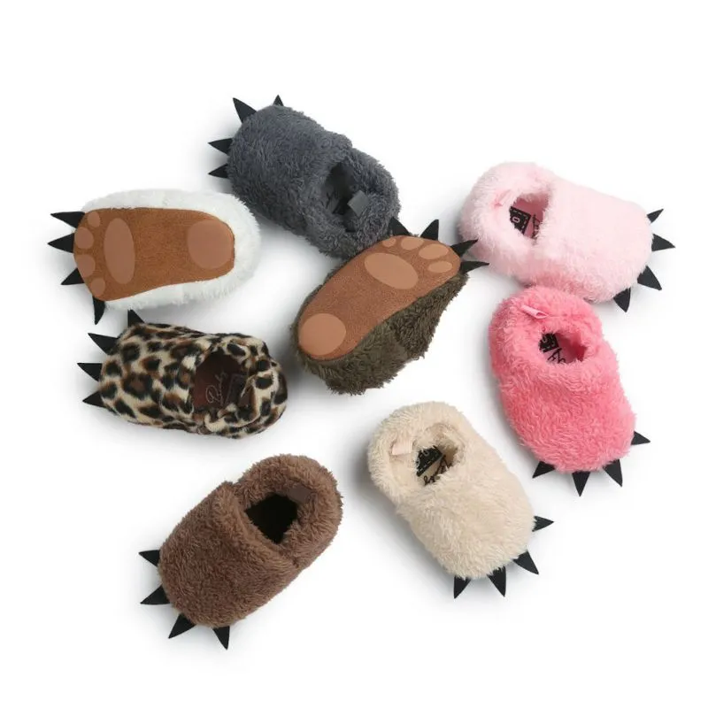 Cute Claw Fashion  Warm Soft Indoor Slippers ( 0-18 Months)