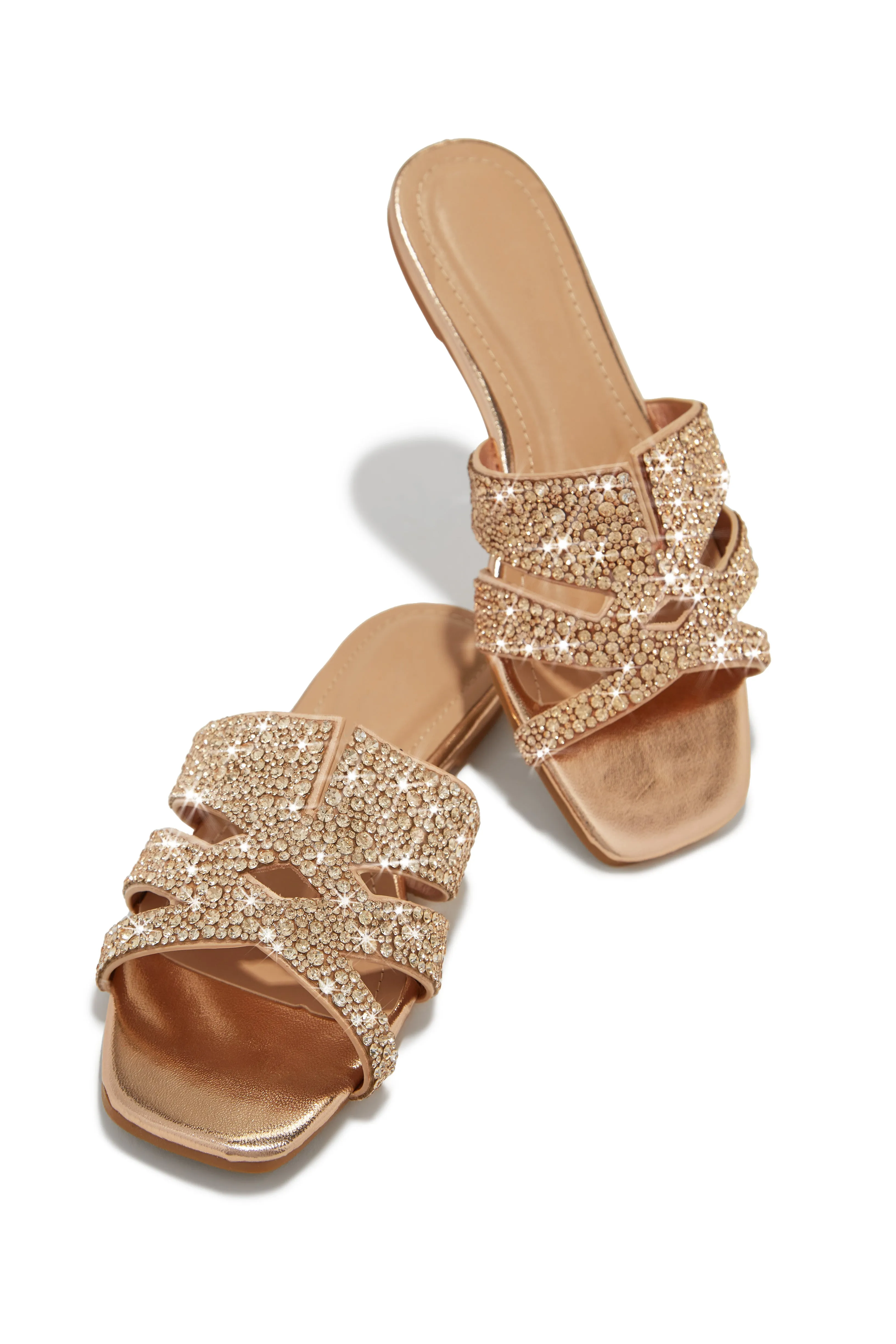 Destination Dreams Embellished Slip On Sandals - Black