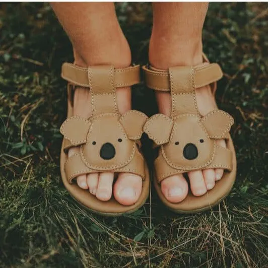 Girls Koala Leather Sandals