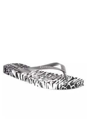Ipanema Women's Animal Sandals in Grey Black