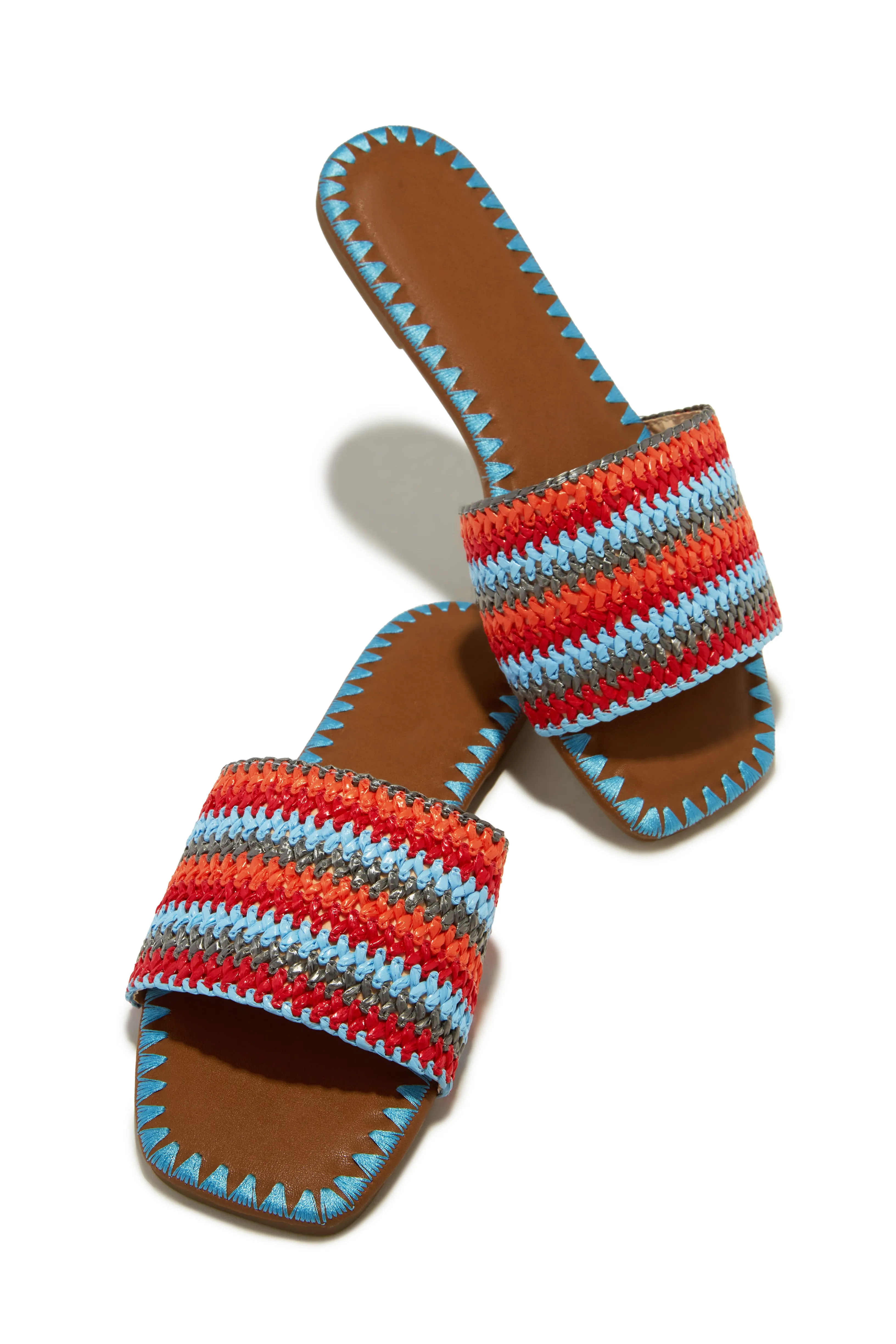 Jaylen Slip On Sandals - Blue