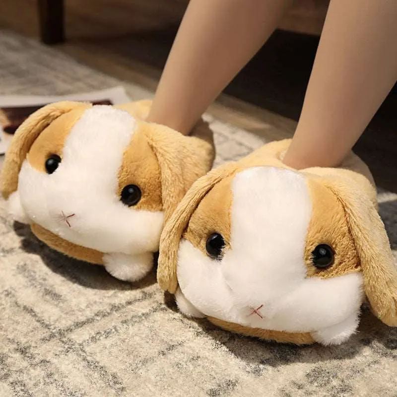 Kawaii Fluffy Hops Bunny Slippers