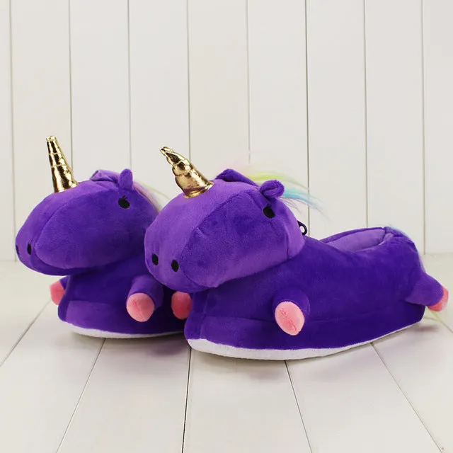 Kids Light Up Unicorn Slippers