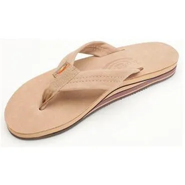 Rainbow Premier Leather Double Layer Womens Sandals - Sierra Brown