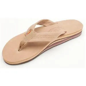Rainbow Premier Leather Double Layer Womens Sandals - Sierra Brown