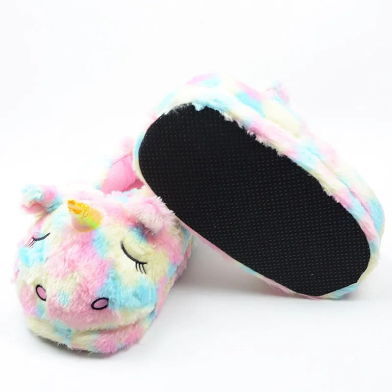 Rainbow Unicorn Slippers