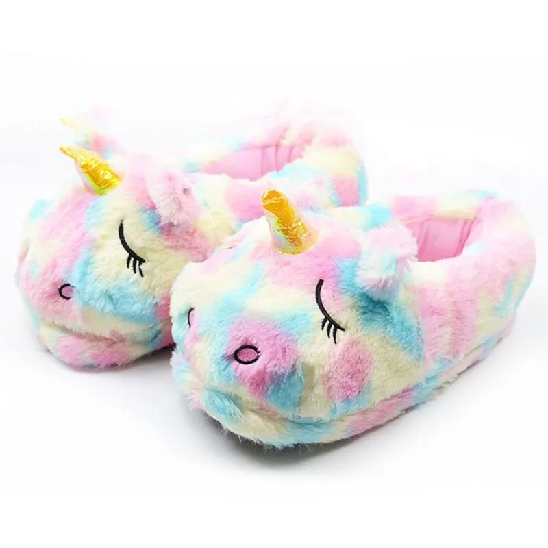Rainbow Unicorn Slippers