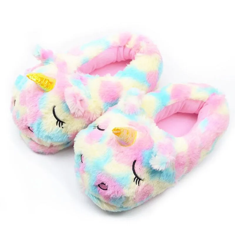 Rainbow Unicorn Slippers