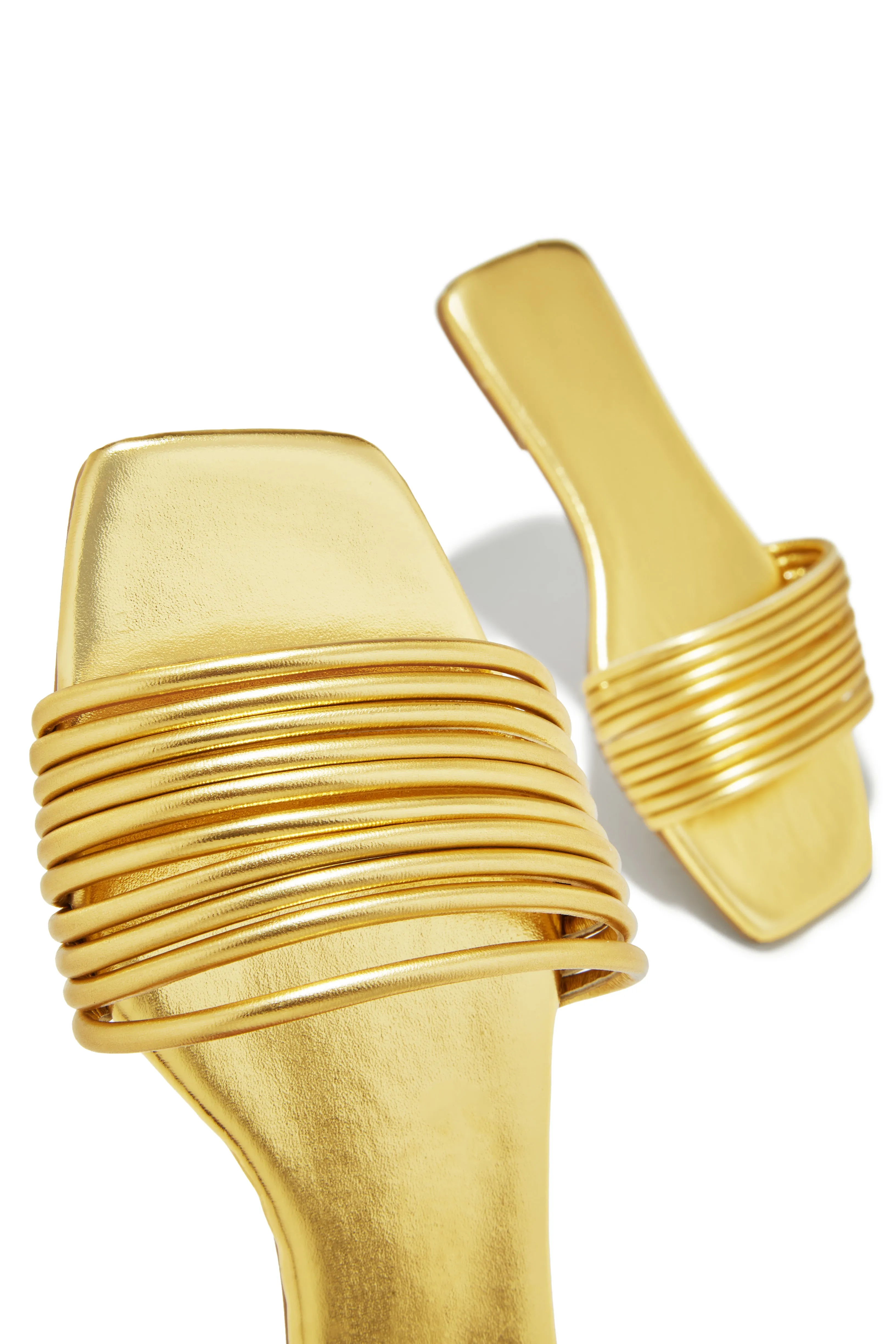 Sun Chaser Slip On Sandals - Gold
