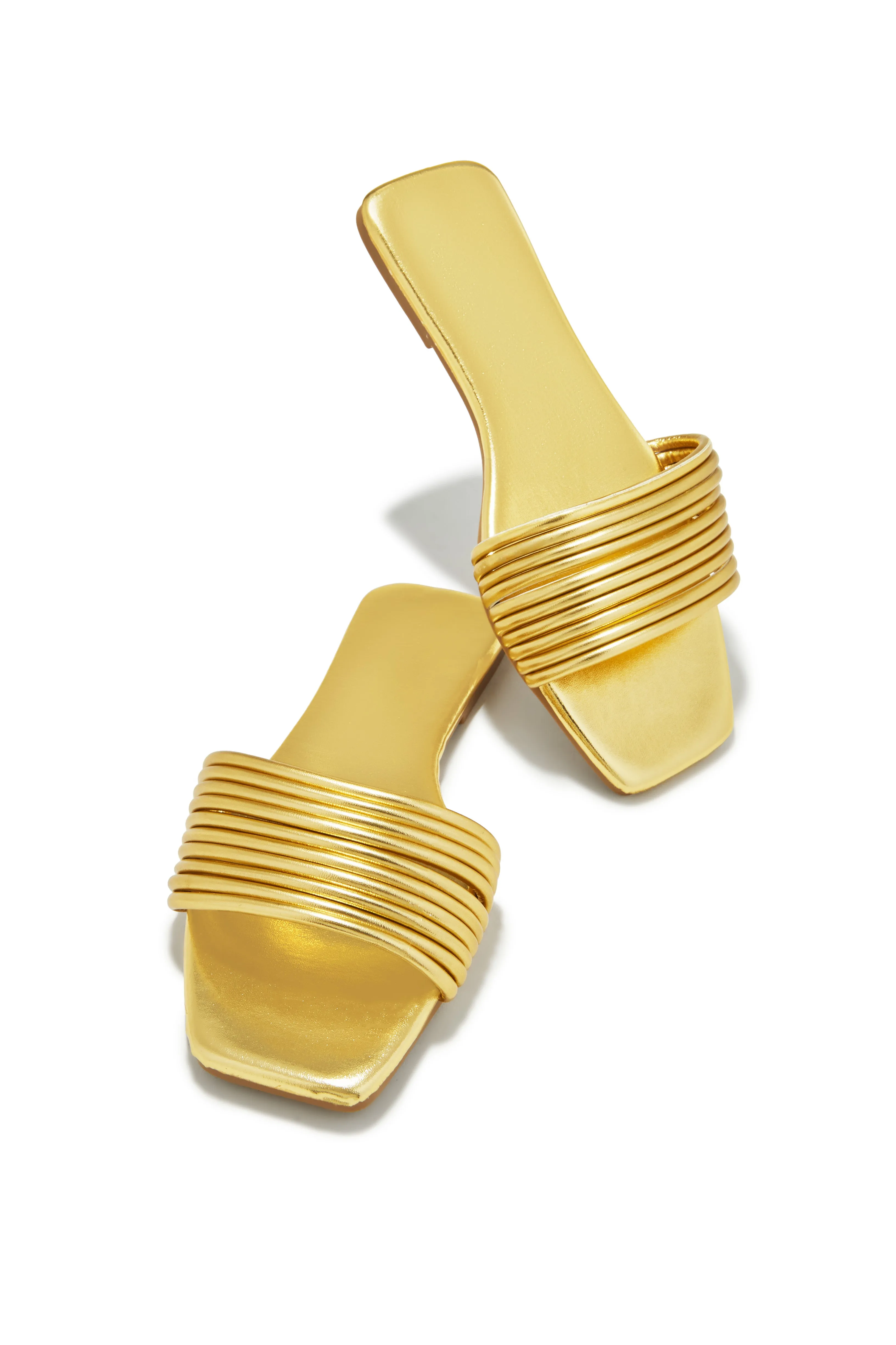 Sun Chaser Slip On Sandals - Gold