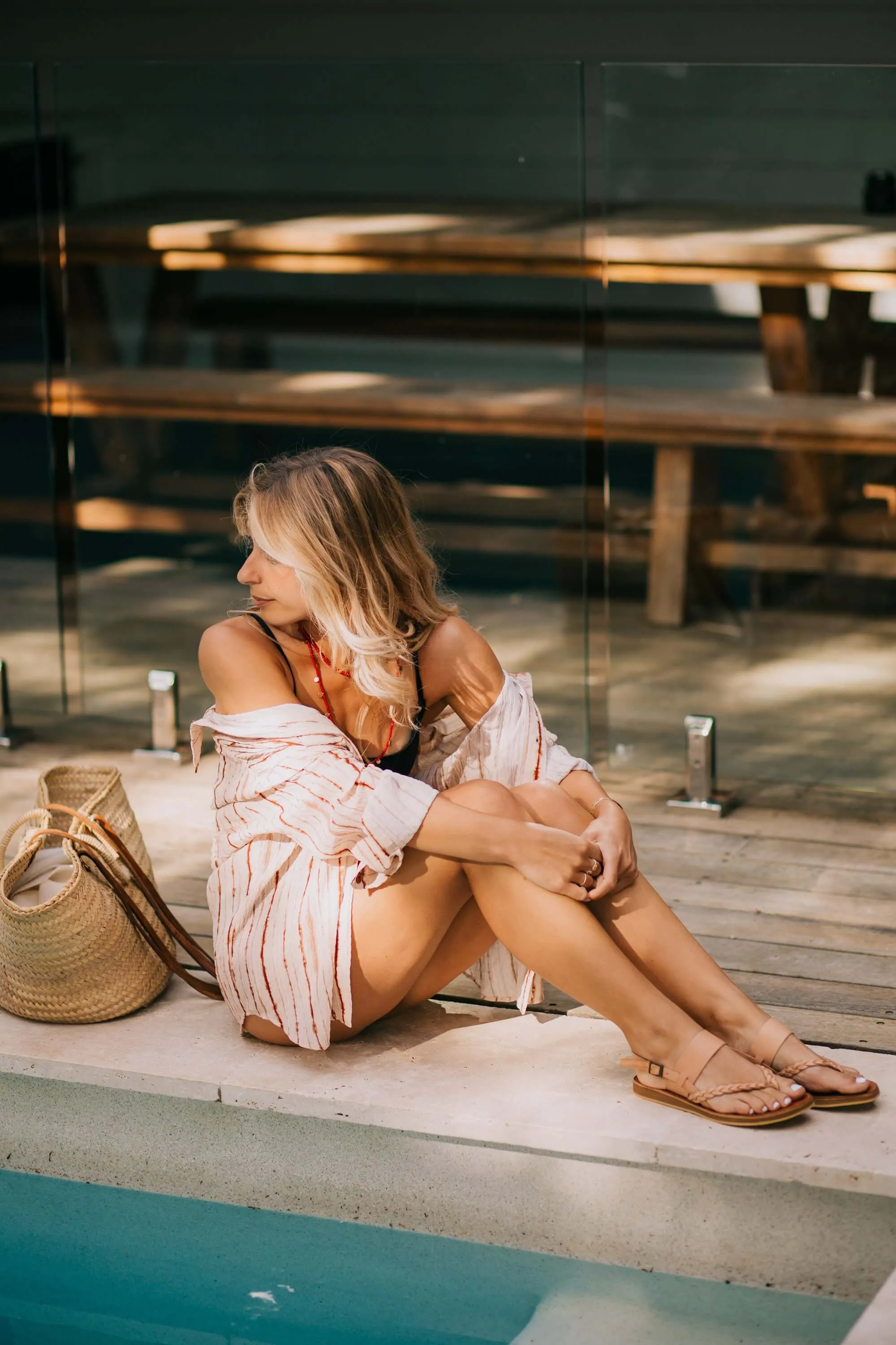 Tarifa Sandals - Natural Leather (Nude - Pinky)