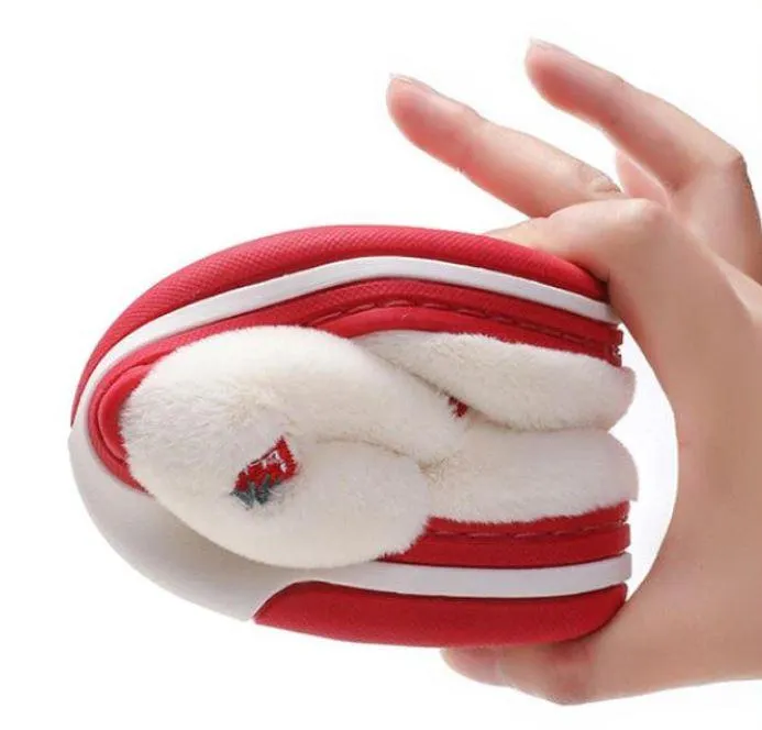 Women Indoor Warm Plush Embroidered Fruit Soft Non-slip Slippers