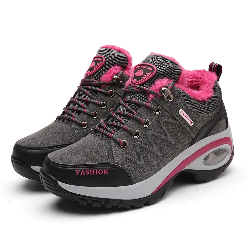 Womens Air Cushion Winter Breathable Hiking Shoes - WHS50166