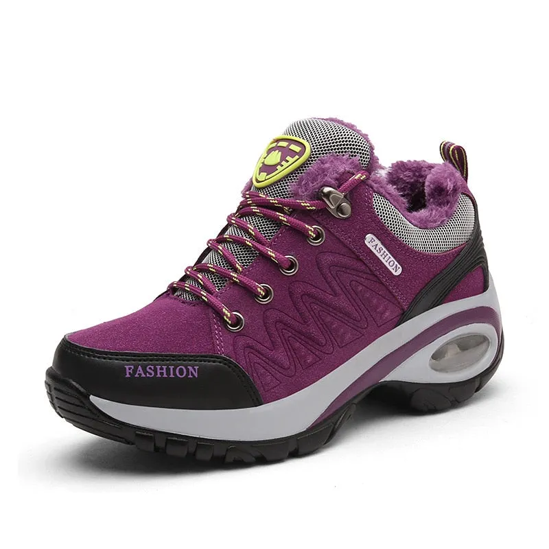Womens Air Cushion Winter Breathable Hiking Shoes - WHS50166
